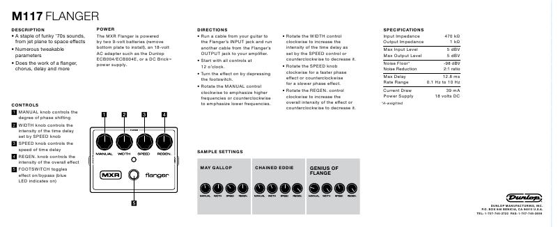 DUNLOP M117R MXR® FLANGER