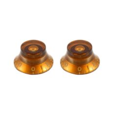 PK0140-022 VINTAGE STYLE AMBER BELL KNOBS